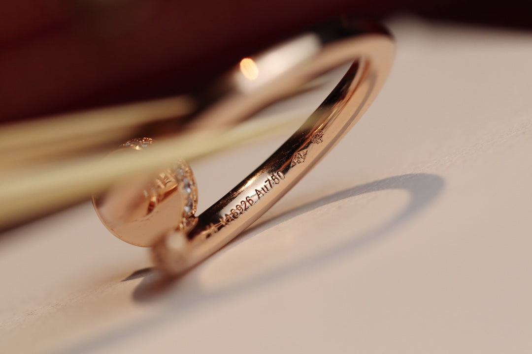 ¡®AuraJewelry¡¯JUSTE RING 2.65MM PINK GOLD DIAMOND