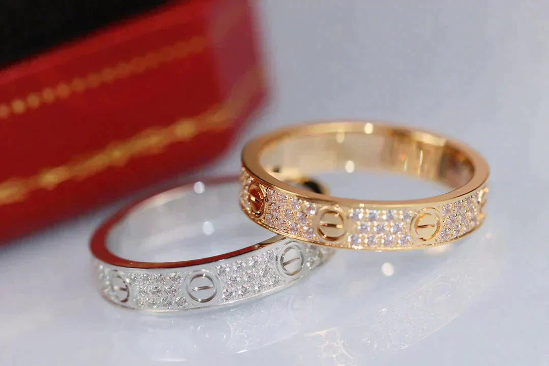 ¡®AuraJewelry¡¯LOVE RING 3.6MM DIAMOND PAVED