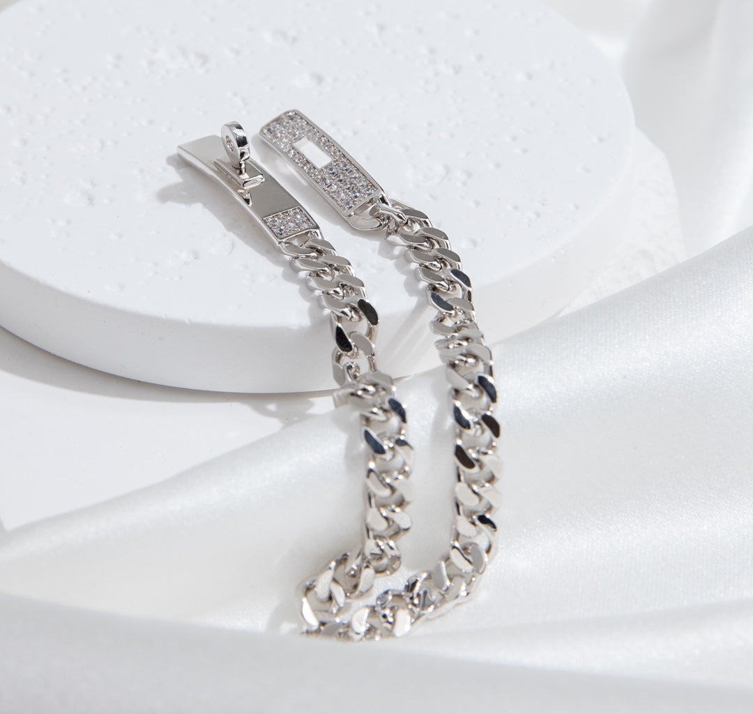 ¡®AuraJewelry¡¯KELLY CHAIN SILVER DIAMOND BRACELET