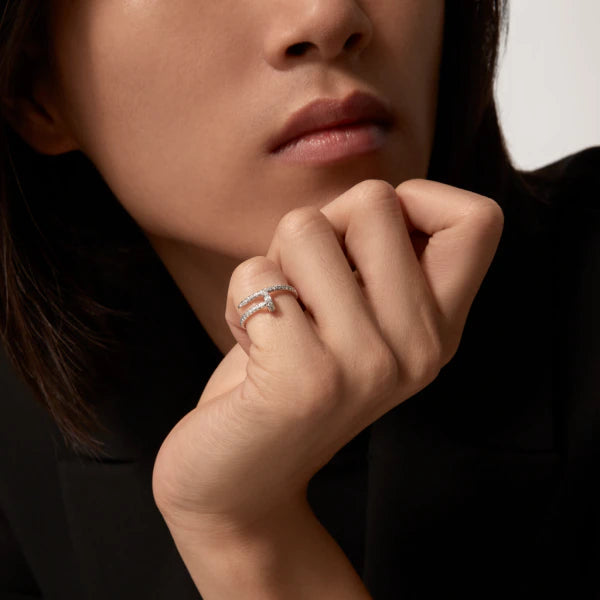 ¡®AuraJewelry¡¯JUSTE RING 1.8MM SILVER DIAMONDS
