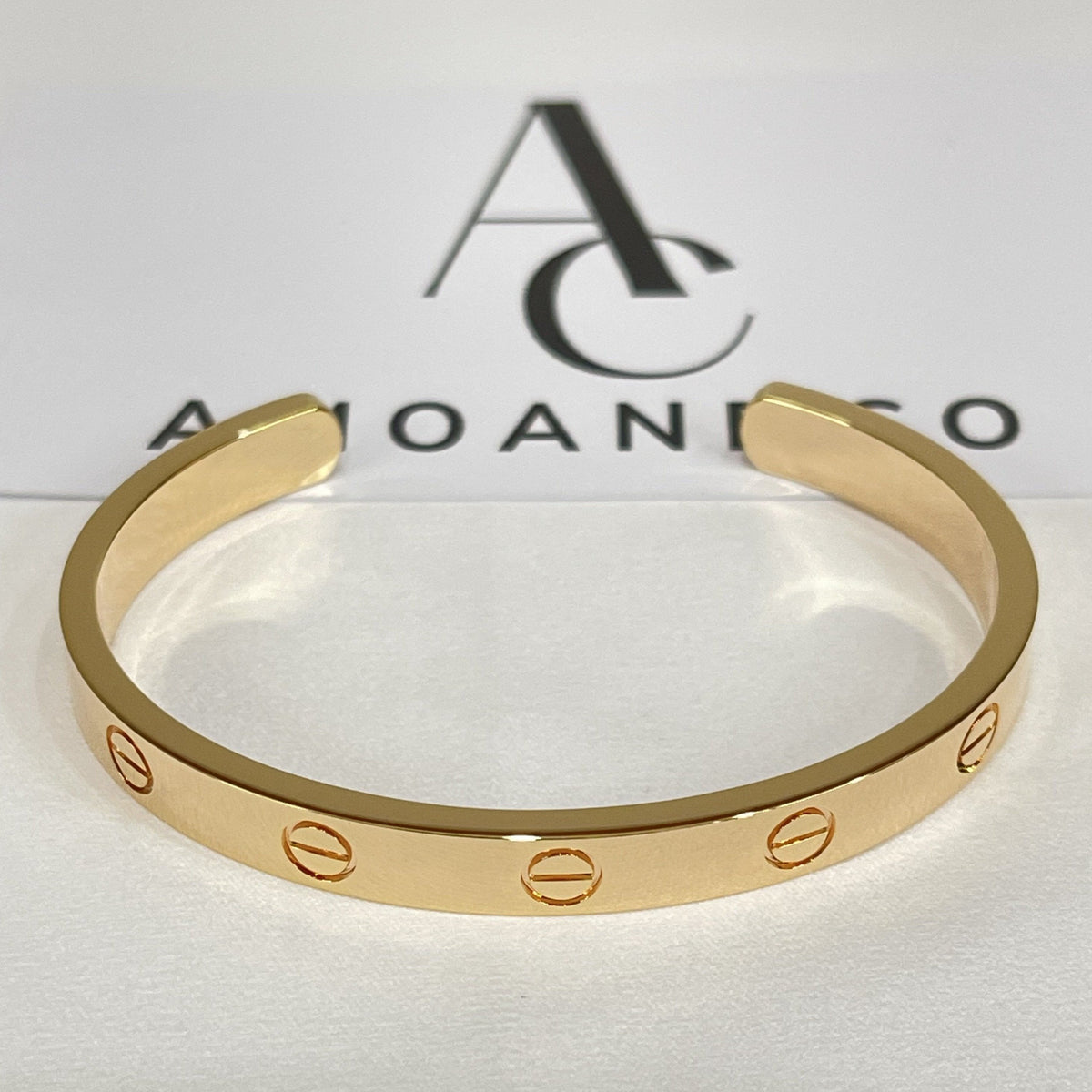 ¡®AuraJewelry¡¯LOVE BRACELET 6.1MM OPEN CUFF