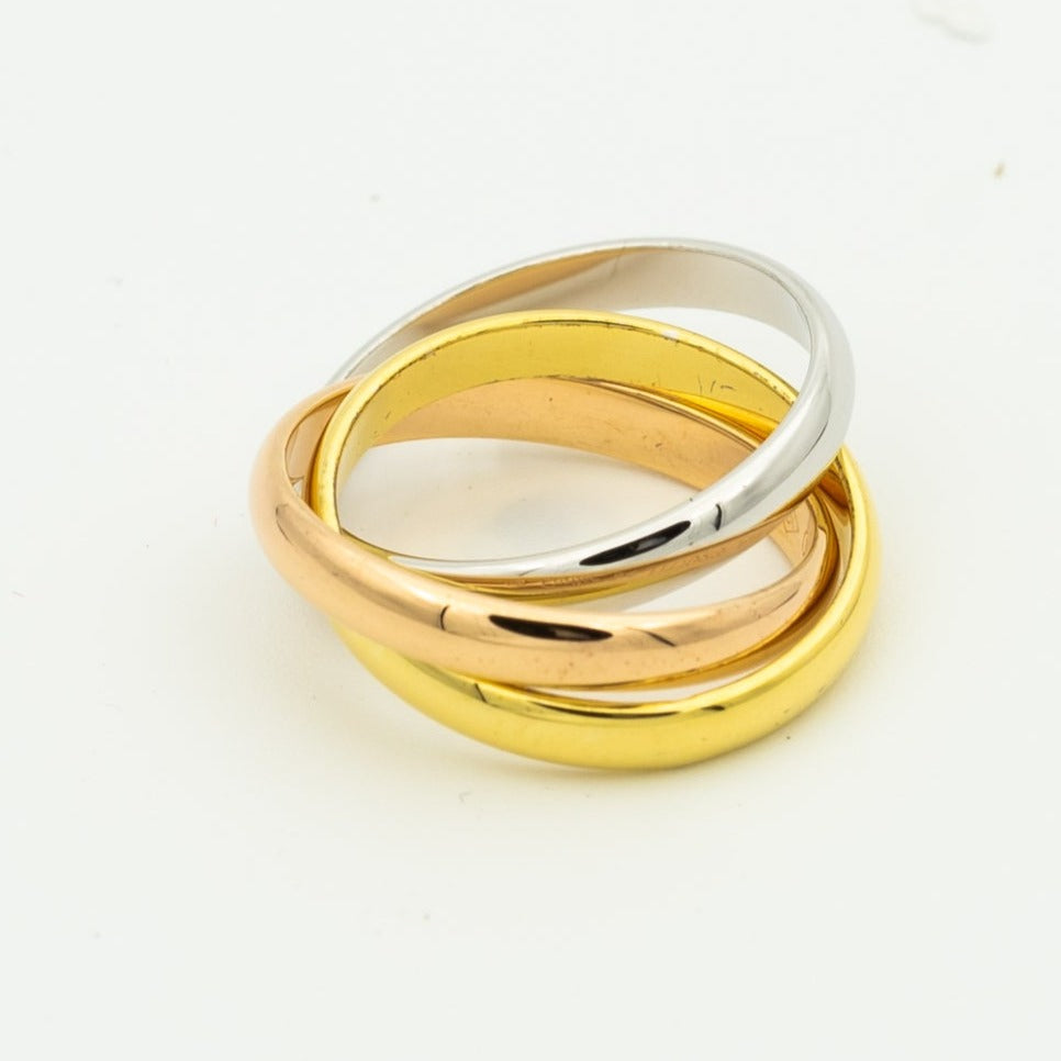 ¡®AuraJewelry¡¯TRINITY RING GOLD PINK GOLD SILVER