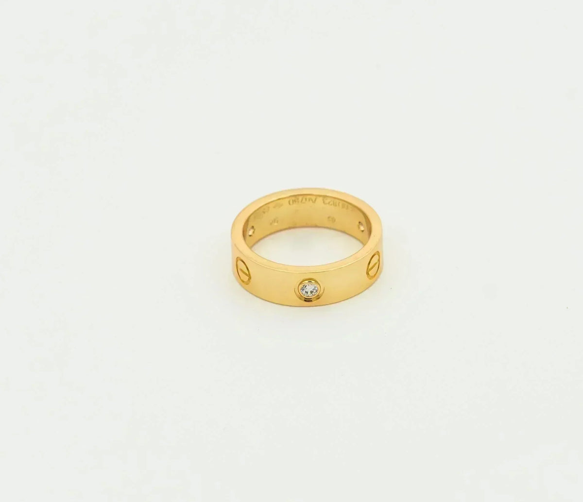 ¡®AuraJewelry¡¯LOVE RING 5.5MM 3 DIAMONDS GOLD
