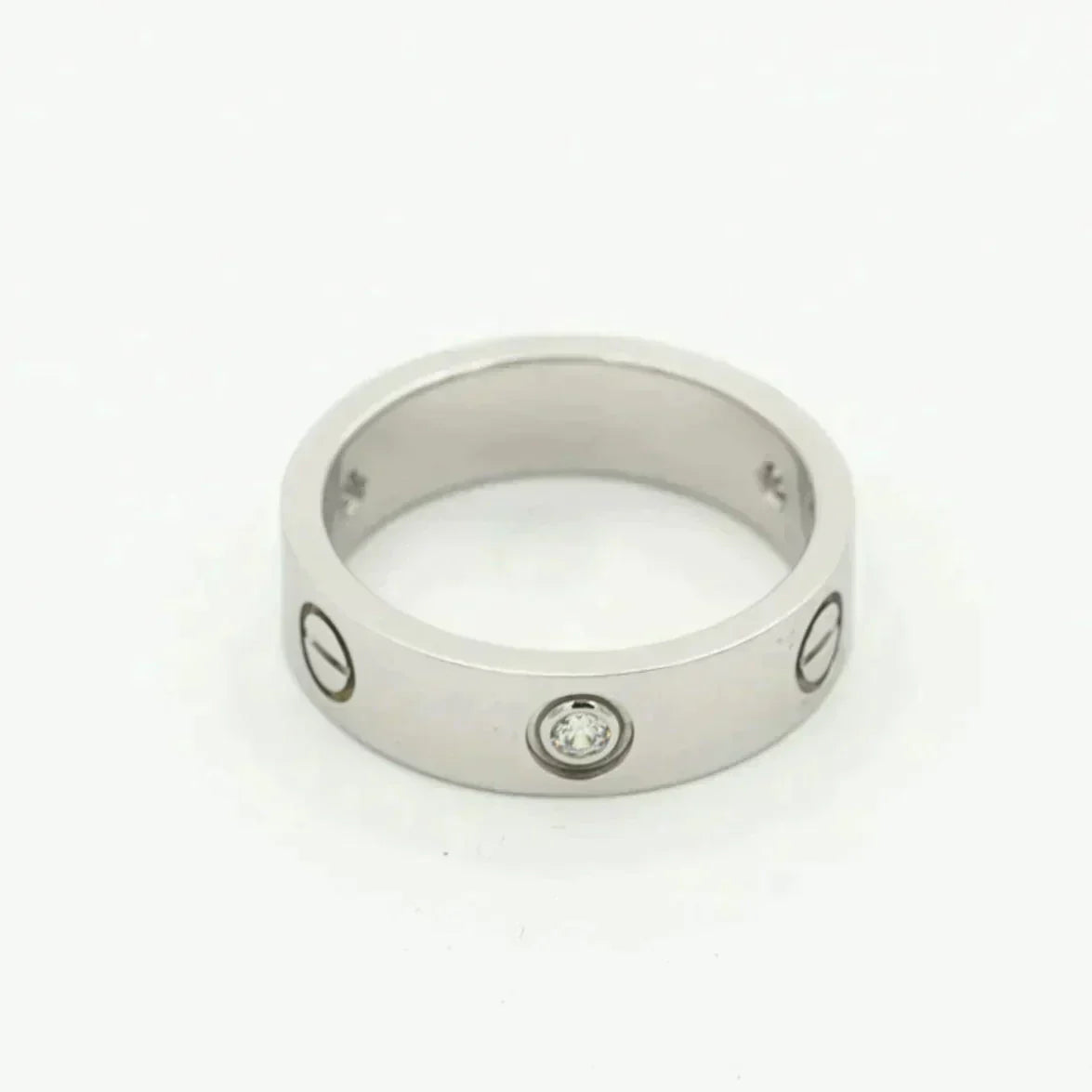 ¡®AuraJewelry¡¯LOVE RING 5.5MM 3 DIAMONDS SILVER