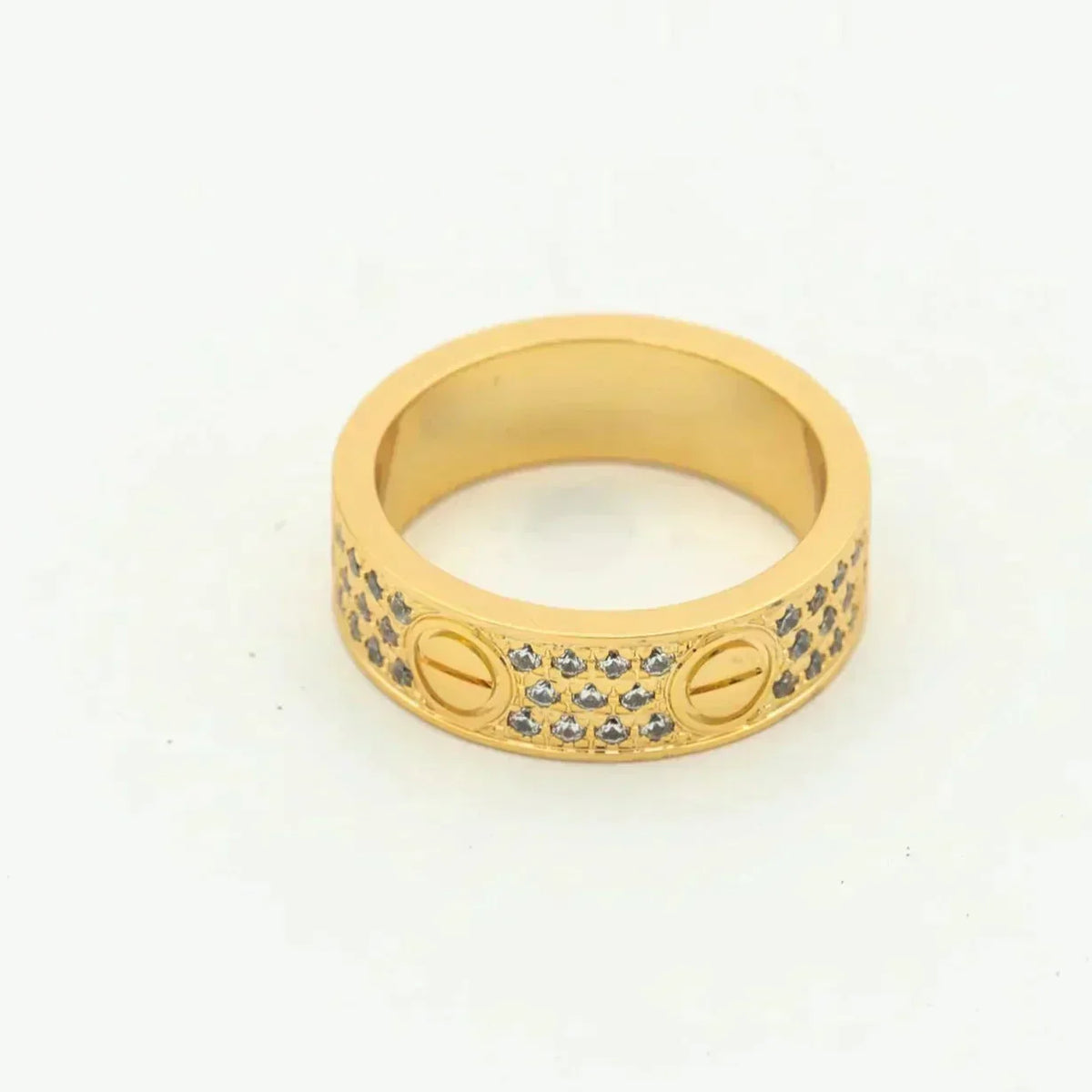 ¡®AuraJewelry¡¯LOVE RING 5.5MM DIAMONDS PAVED