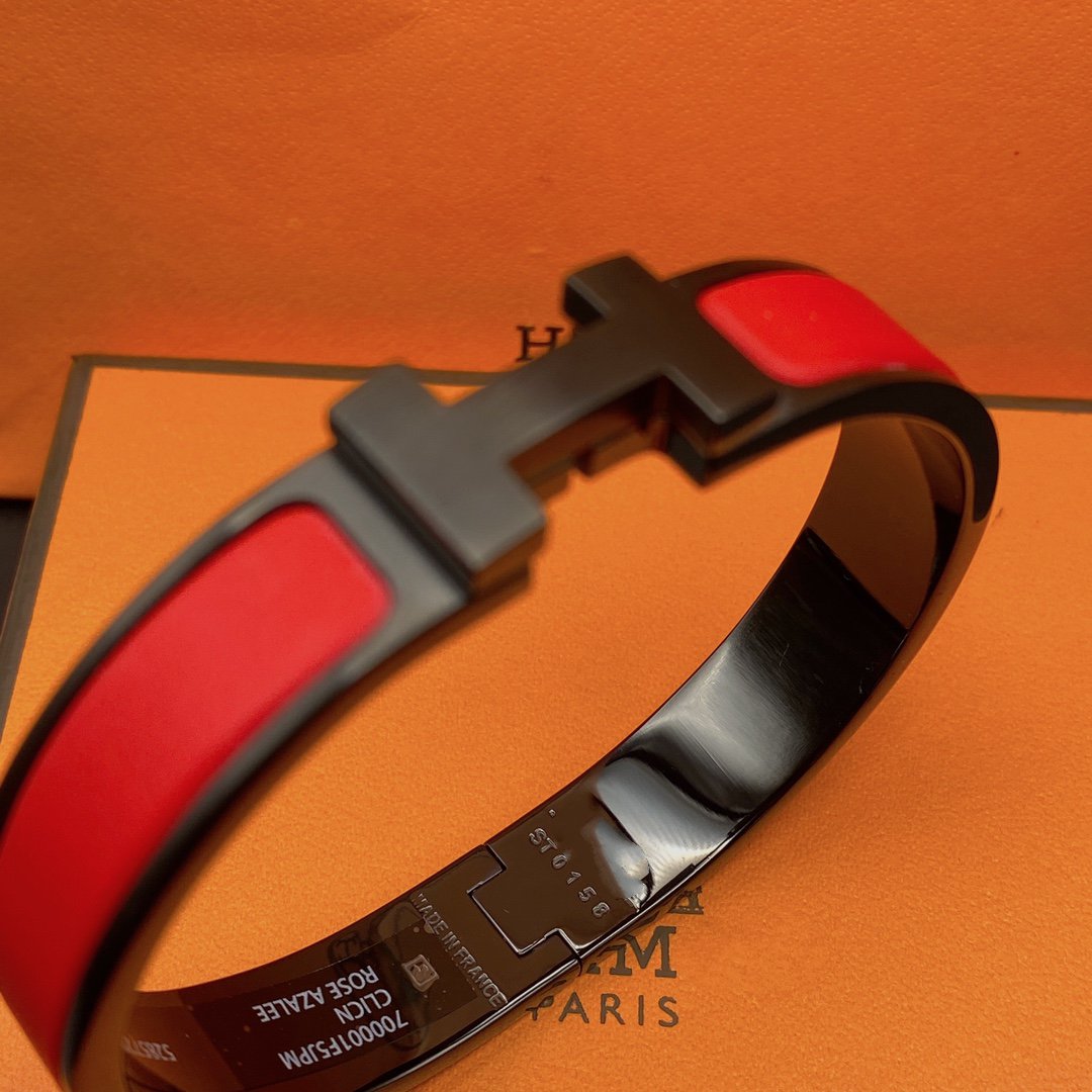 ¡®AuraJewelry¡¯CLIC HM SO BLACK RED BRACELET