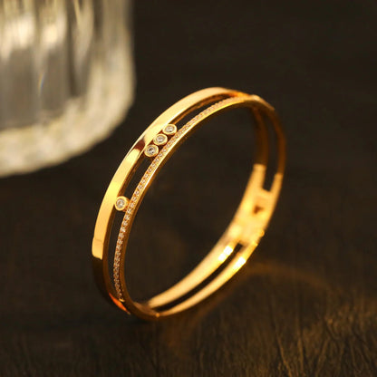 [AuraJewelry]Move Romane Diamond Bangle Bracelet