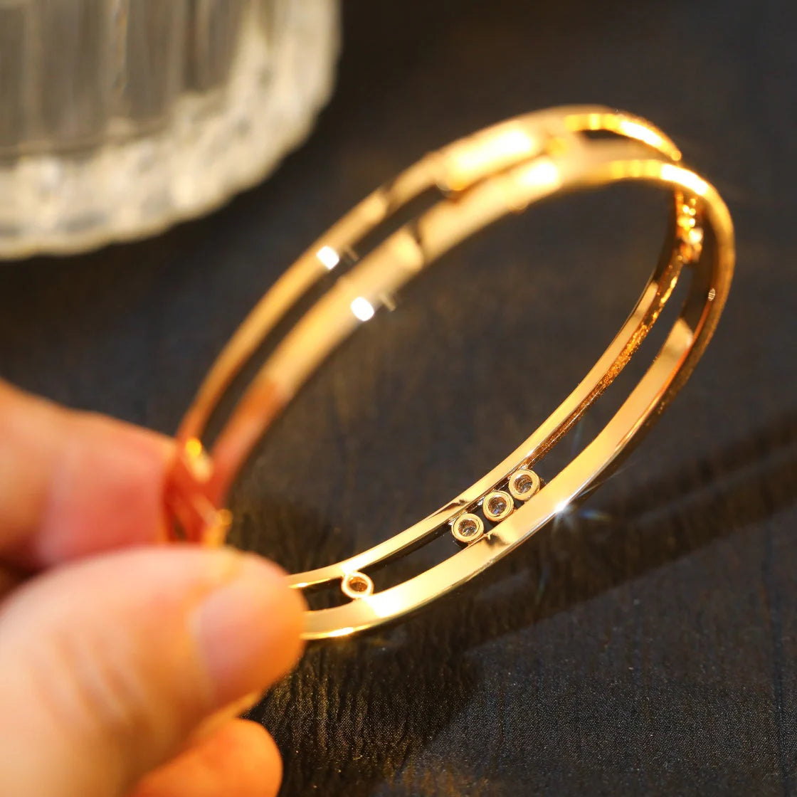 [AuraJewelry]Move Romane Diamond Bangle Bracelet