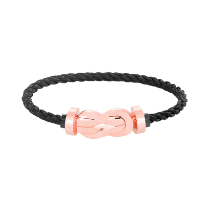 ¡®AuraJewelry¡¯CHANCE LARGE 8 FIGURE BUCKLE NO DIAMOND BRACELET ROSE GOLD