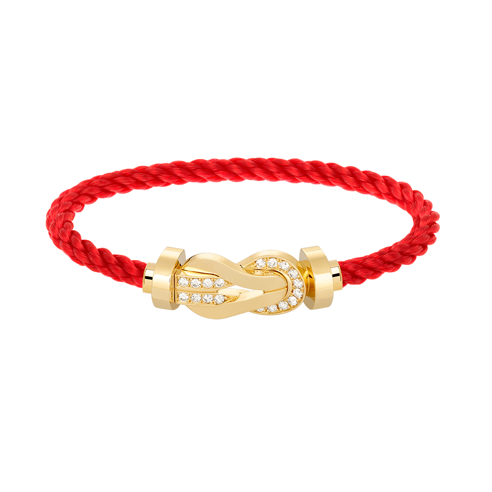 ¡®AuraJewelry¡¯CHANCE LARGE 8 FIGURE BUCKLE HALF DIAMOND BRACELET GOLD