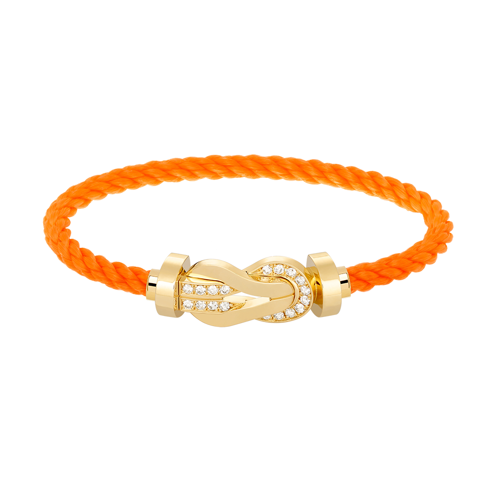 ¡®AuraJewelry¡¯CHANCE LARGE 8 FIGURE BUCKLE HALF DIAMOND BRACELET GOLD
