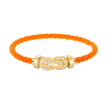 ¡®AuraJewelry¡¯CHANCE LARGE 8 FIGURE BUCKLE HALF DIAMOND BRACELET GOLD