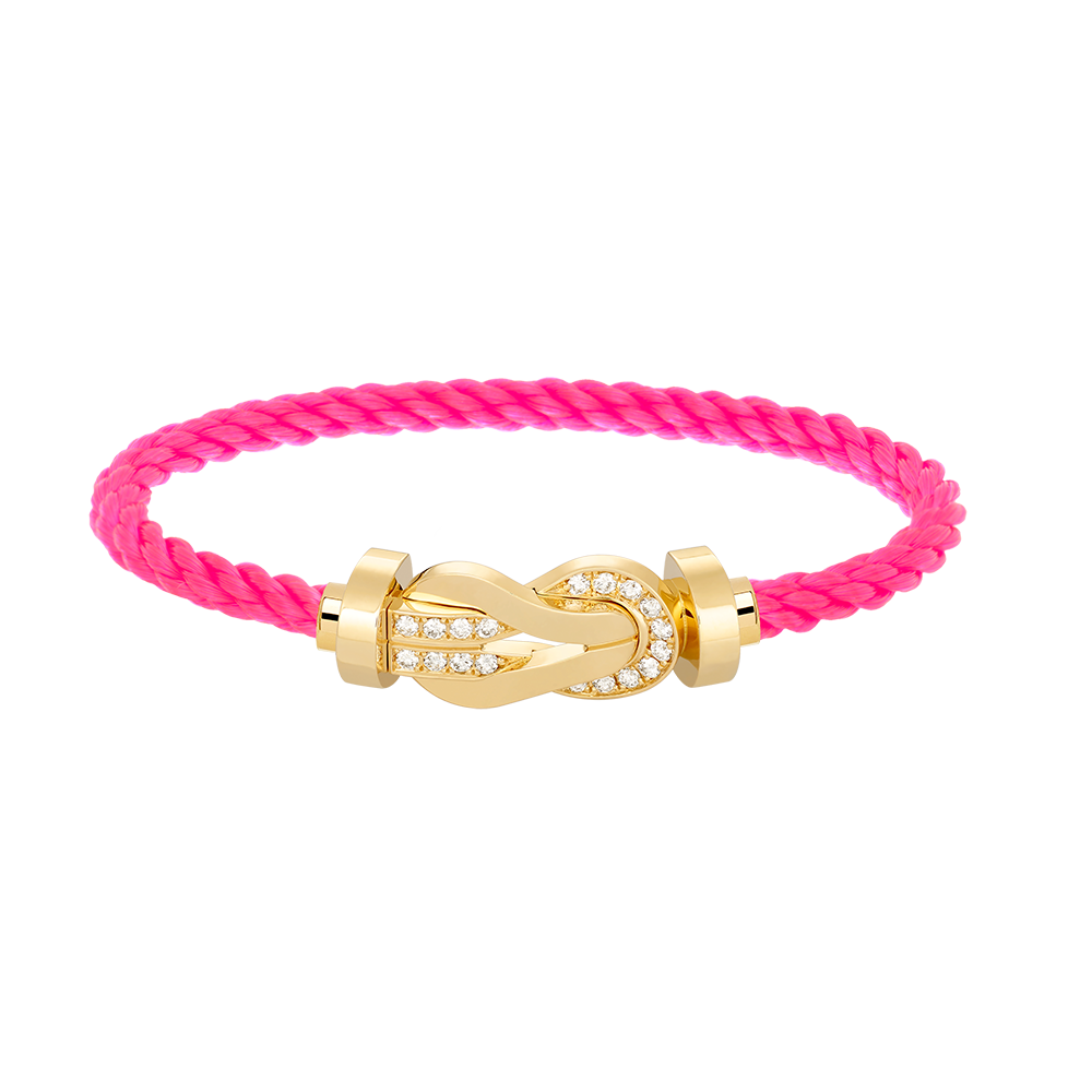 ¡®AuraJewelry¡¯CHANCE LARGE 8 FIGURE BUCKLE HALF DIAMOND BRACELET GOLD
