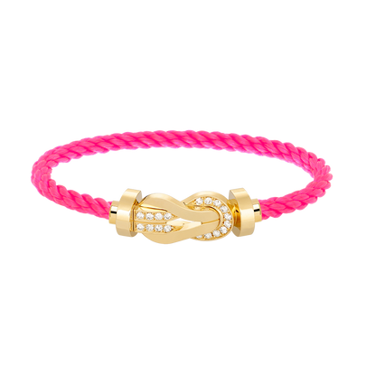 ¡®AuraJewelry¡¯CHANCE LARGE 8 FIGURE BUCKLE HALF DIAMOND BRACELET GOLD