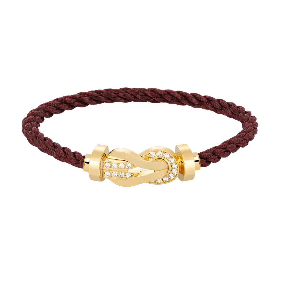 ¡®AuraJewelry¡¯CHANCE LARGE 8 FIGURE BUCKLE HALF DIAMOND BRACELET GOLD