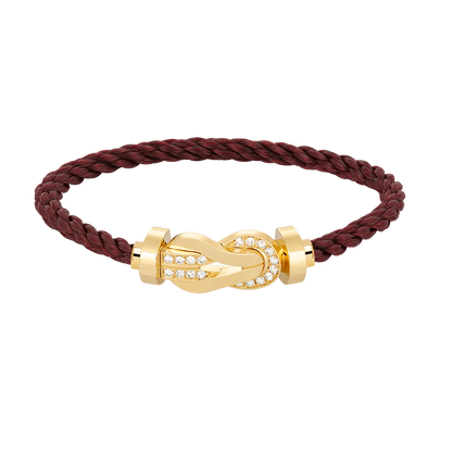 ¡®AuraJewelry¡¯CHANCE LARGE 8 FIGURE BUCKLE HALF DIAMOND BRACELET GOLD