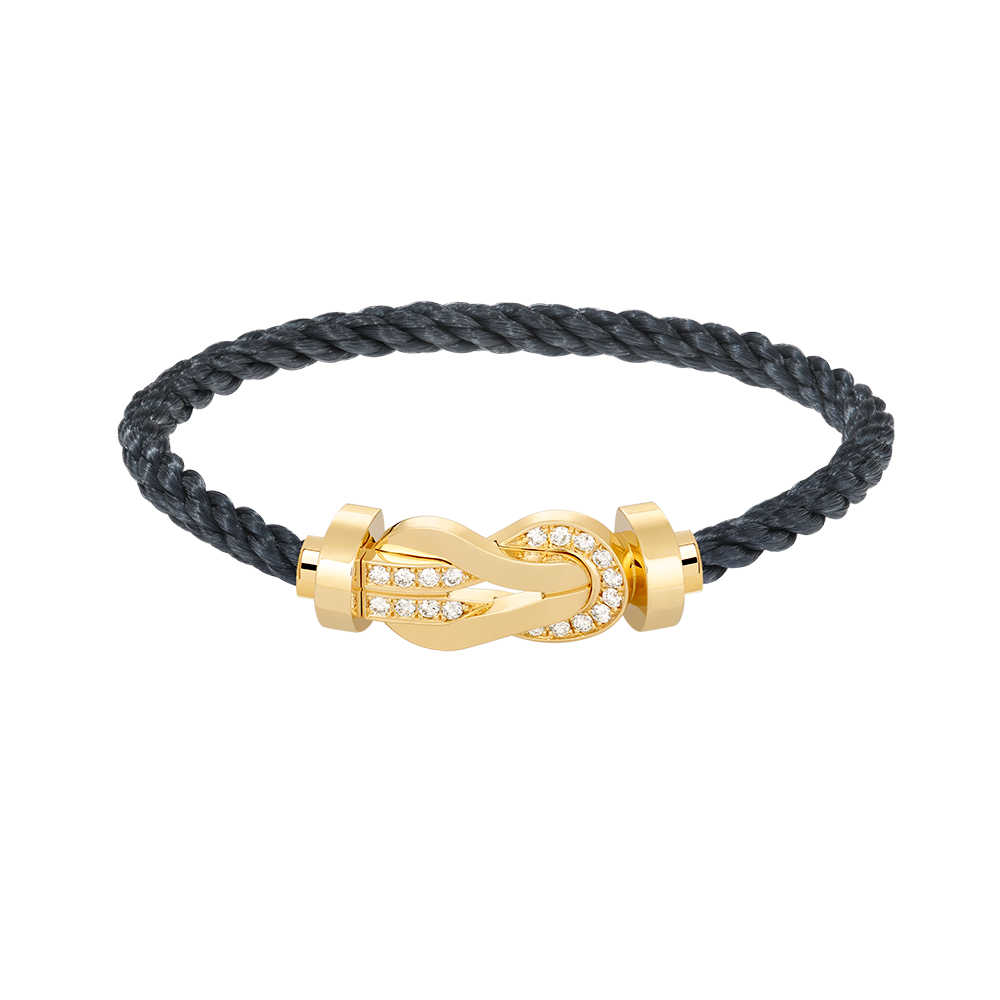 ¡®AuraJewelry¡¯CHANCE LARGE 8 FIGURE BUCKLE HALF DIAMOND BRACELET GOLD