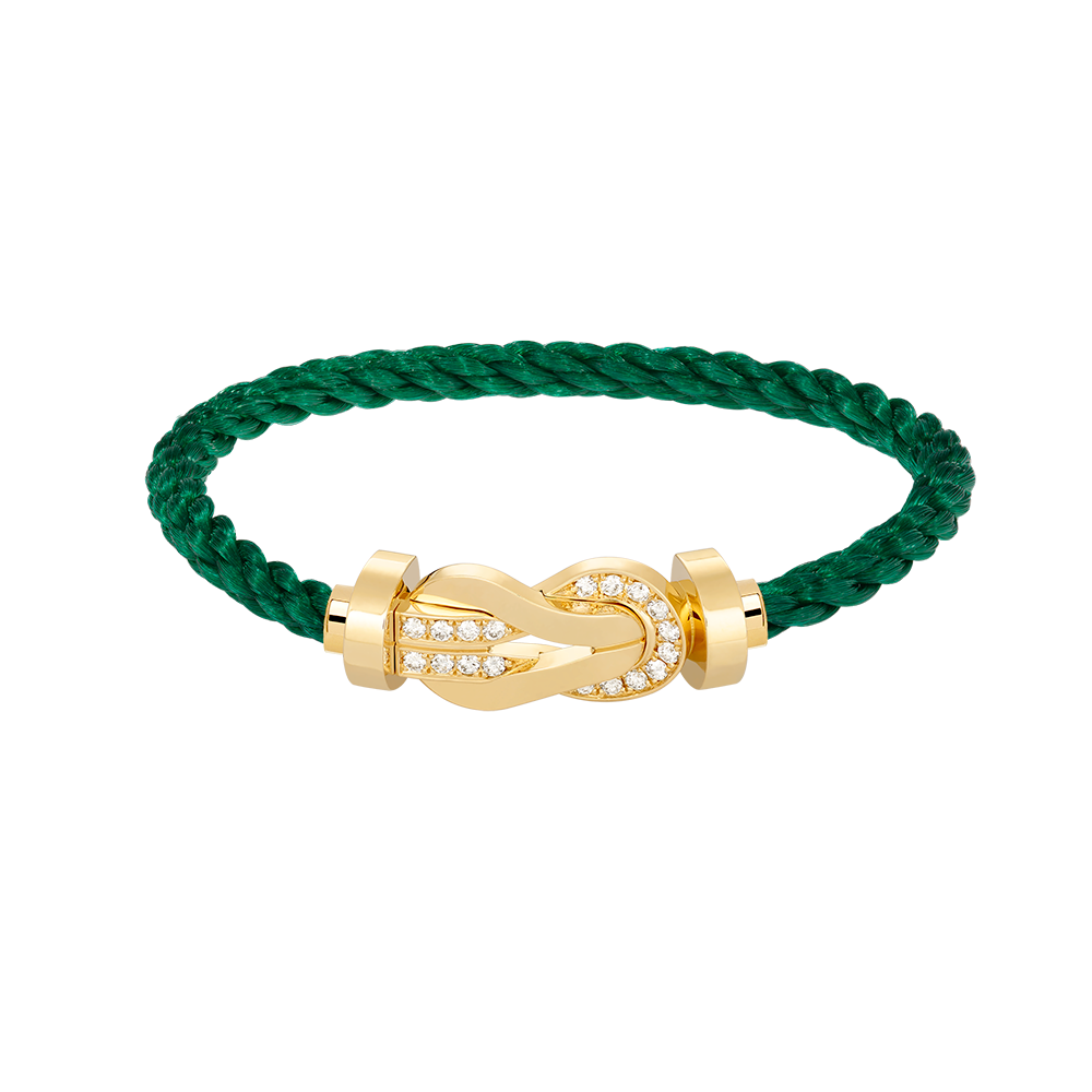 ¡®AuraJewelry¡¯CHANCE LARGE 8 FIGURE BUCKLE HALF DIAMOND BRACELET GOLD