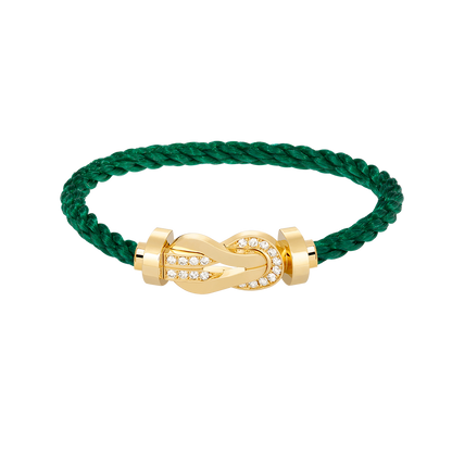 ¡®AuraJewelry¡¯CHANCE LARGE 8 FIGURE BUCKLE HALF DIAMOND BRACELET GOLD
