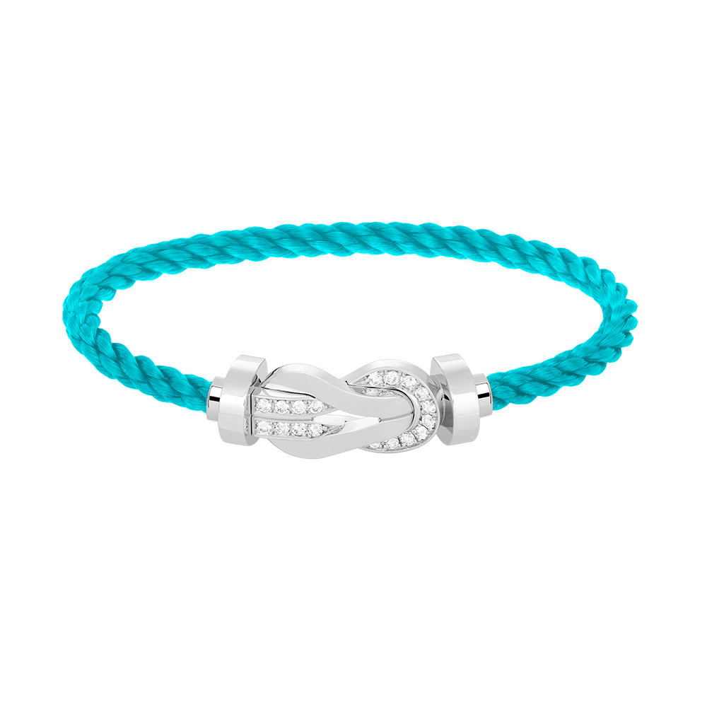 ¡®AuraJewelry¡¯CHANCE LARGE 8 FIGURE BUCKLE HALF DIAMOND BRACELET SILVER