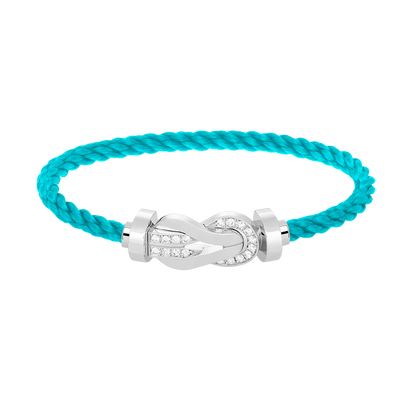 ¡®AuraJewelry¡¯CHANCE LARGE 8 FIGURE BUCKLE HALF DIAMOND BRACELET SILVER