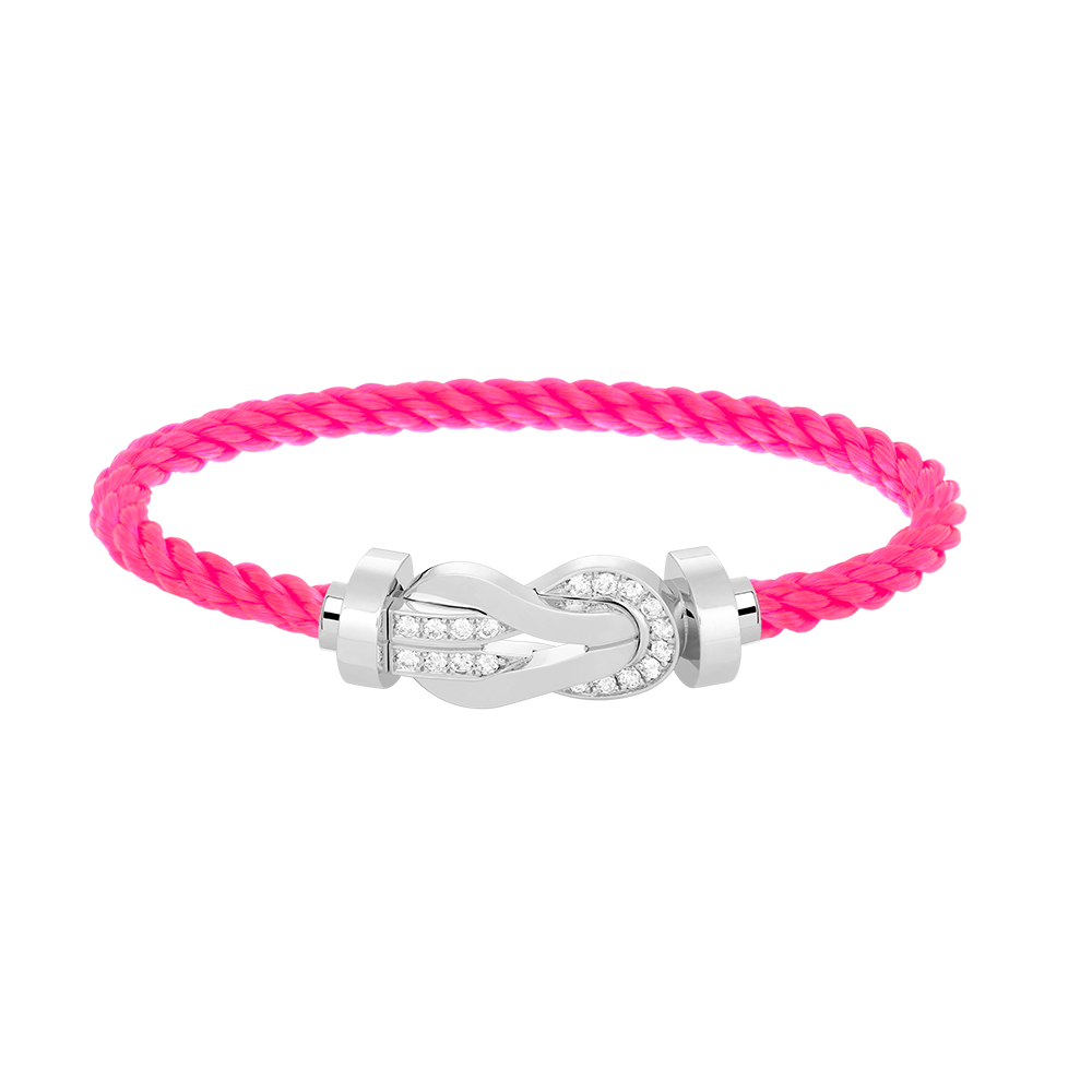 ¡®AuraJewelry¡¯CHANCE LARGE 8 FIGURE BUCKLE HALF DIAMOND BRACELET SILVER