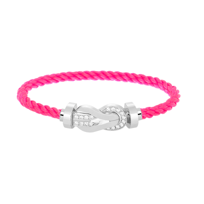 ¡®AuraJewelry¡¯CHANCE LARGE 8 FIGURE BUCKLE HALF DIAMOND BRACELET SILVER
