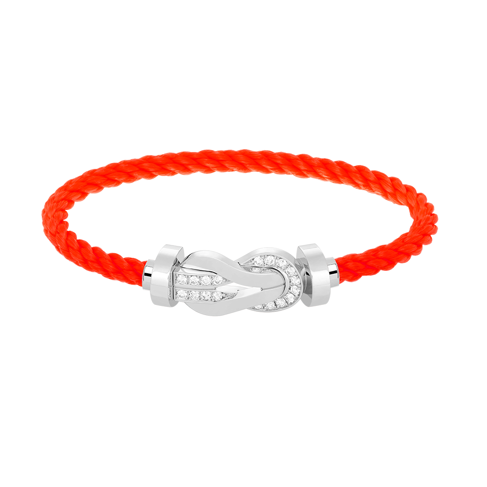 ¡®AuraJewelry¡¯CHANCE LARGE 8 FIGURE BUCKLE HALF DIAMOND BRACELET SILVER