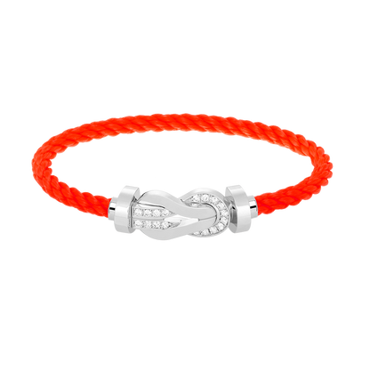 ¡®AuraJewelry¡¯CHANCE LARGE 8 FIGURE BUCKLE HALF DIAMOND BRACELET SILVER