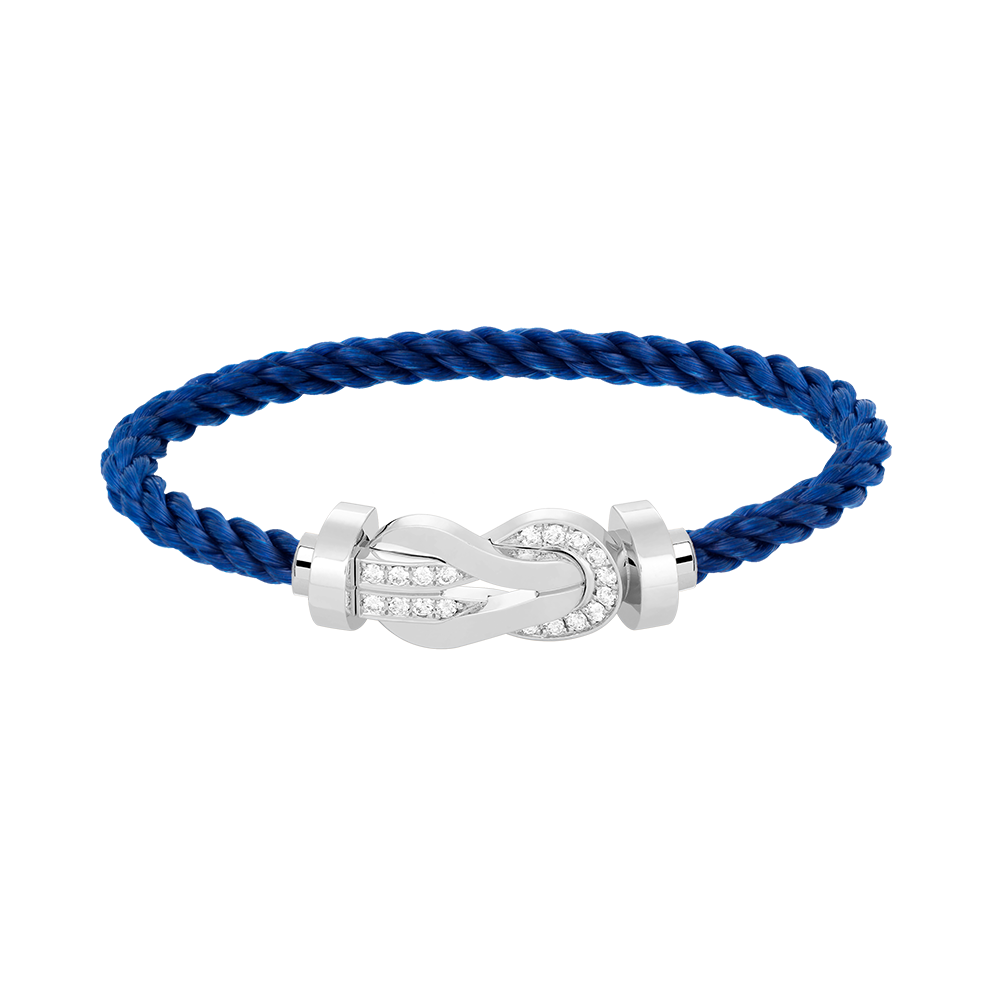 ¡®AuraJewelry¡¯CHANCE LARGE 8 FIGURE BUCKLE HALF DIAMOND BRACELET SILVER