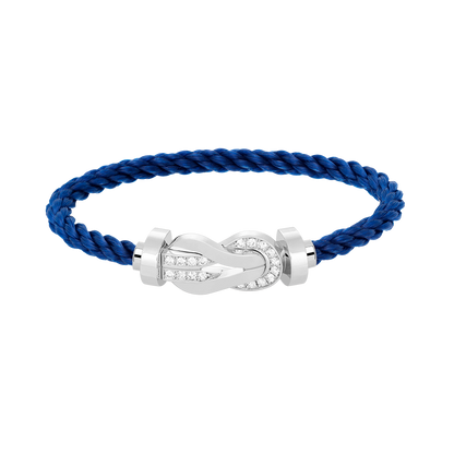 ¡®AuraJewelry¡¯CHANCE LARGE 8 FIGURE BUCKLE HALF DIAMOND BRACELET SILVER