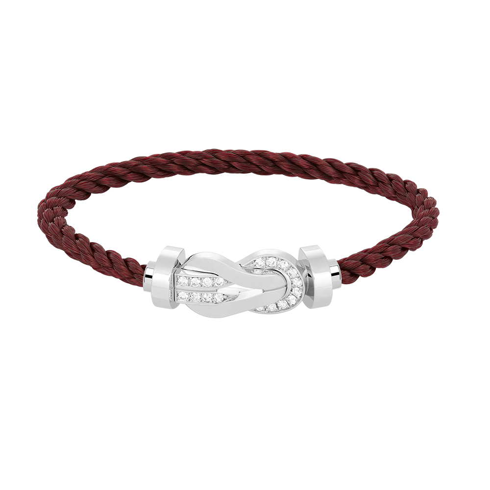 ¡®AuraJewelry¡¯CHANCE LARGE 8 FIGURE BUCKLE HALF DIAMOND BRACELET SILVER