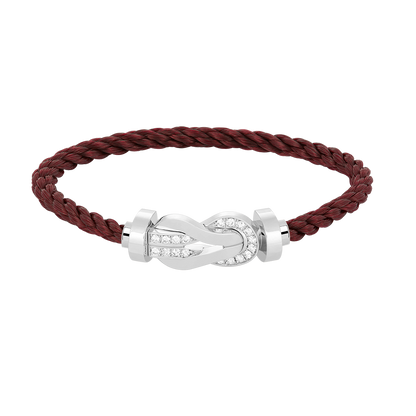 ¡®AuraJewelry¡¯CHANCE LARGE 8 FIGURE BUCKLE HALF DIAMOND BRACELET SILVER