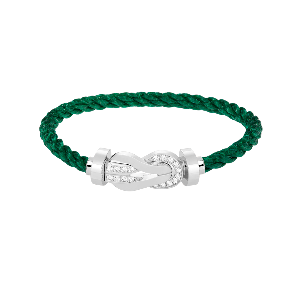 ¡®AuraJewelry¡¯CHANCE LARGE 8 FIGURE BUCKLE HALF DIAMOND BRACELET SILVER
