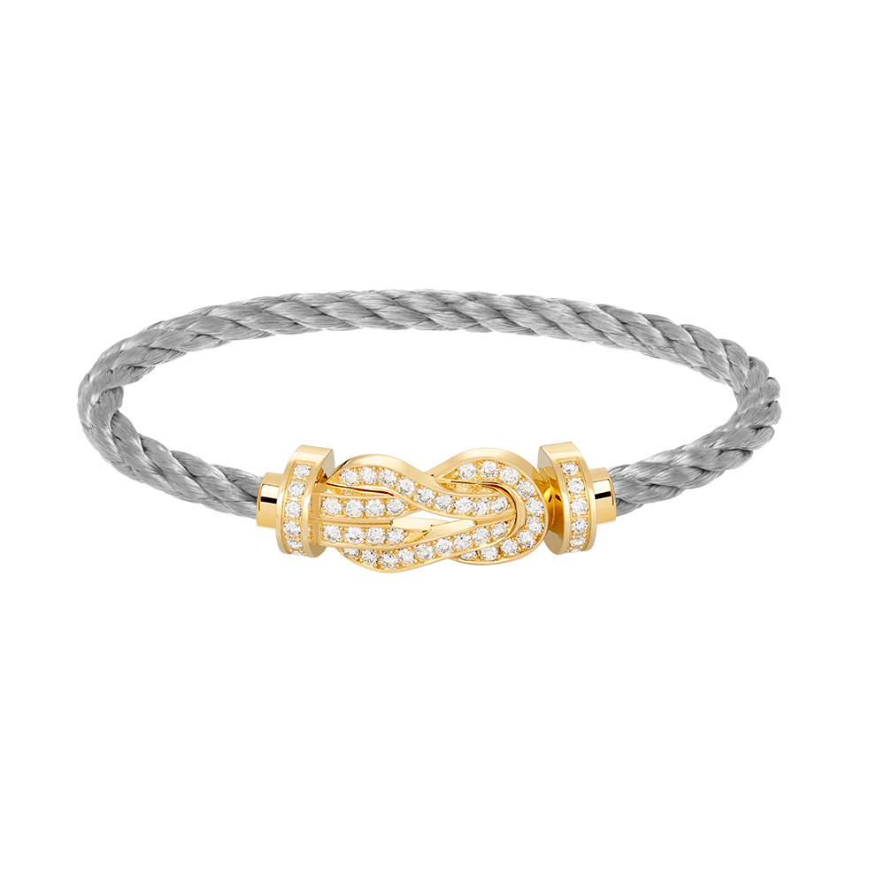 ¡®AuraJewelry¡¯CHANCE LARGE 8 FIGURE BUCKLE FULLDIAMOND BRACELET GOLD