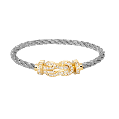 ¡®AuraJewelry¡¯CHANCE LARGE 8 FIGURE BUCKLE FULLDIAMOND BRACELET GOLD