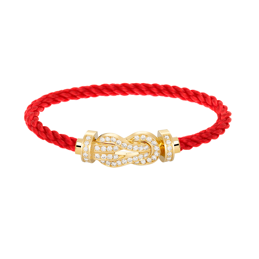 ¡®AuraJewelry¡¯CHANCE LARGE 8 FIGURE BUCKLE FULLDIAMOND BRACELET GOLD