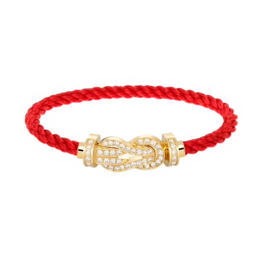 ¡®AuraJewelry¡¯CHANCE LARGE 8 FIGURE BUCKLE FULLDIAMOND BRACELET GOLD