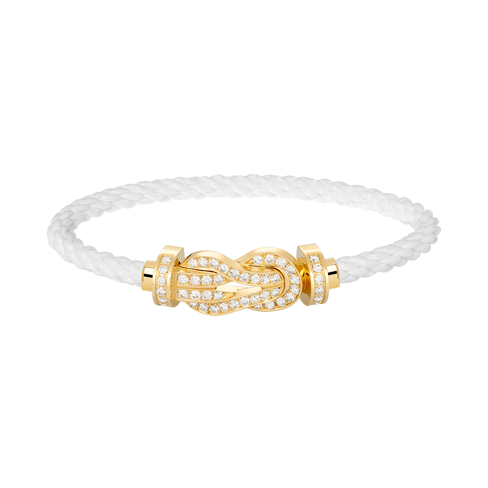 ¡®AuraJewelry¡¯CHANCE LARGE 8 FIGURE BUCKLE FULLDIAMOND BRACELET GOLD