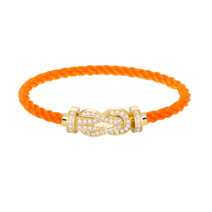 ¡®AuraJewelry¡¯CHANCE LARGE 8 FIGURE BUCKLE FULLDIAMOND BRACELET GOLD