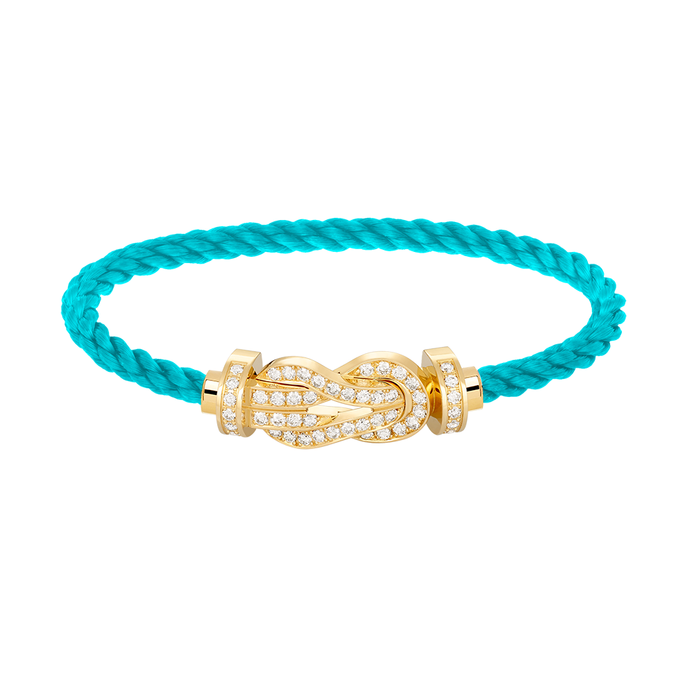 ¡®AuraJewelry¡¯CHANCE LARGE 8 FIGURE BUCKLE FULLDIAMOND BRACELET GOLD