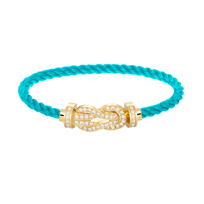 ¡®AuraJewelry¡¯CHANCE LARGE 8 FIGURE BUCKLE FULLDIAMOND BRACELET GOLD