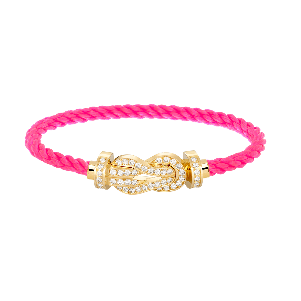 ¡®AuraJewelry¡¯CHANCE LARGE 8 FIGURE BUCKLE FULLDIAMOND BRACELET GOLD