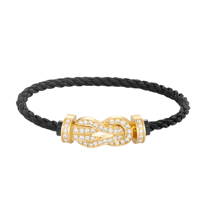 ¡®AuraJewelry¡¯CHANCE LARGE 8 FIGURE BUCKLE FULLDIAMOND BRACELET GOLD