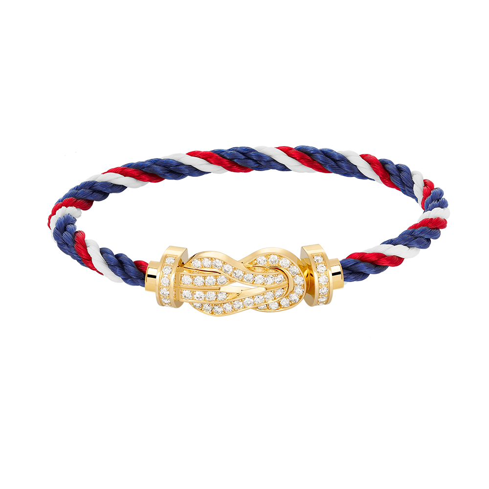 ¡®AuraJewelry¡¯CHANCE LARGE 8 FIGURE BUCKLE FULLDIAMOND BRACELET GOLD