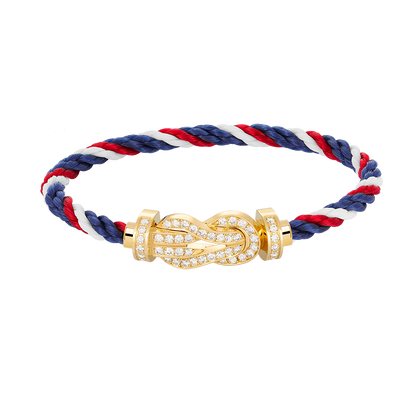 ¡®AuraJewelry¡¯CHANCE LARGE 8 FIGURE BUCKLE FULLDIAMOND BRACELET GOLD