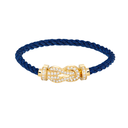 ¡®AuraJewelry¡¯CHANCE LARGE 8 FIGURE BUCKLE FULLDIAMOND BRACELET GOLD
