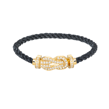¡®AuraJewelry¡¯CHANCE LARGE 8 FIGURE BUCKLE FULLDIAMOND BRACELET GOLD