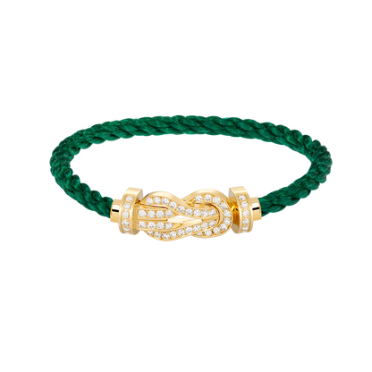 ¡®AuraJewelry¡¯CHANCE LARGE 8 FIGURE BUCKLE FULLDIAMOND BRACELET GOLD