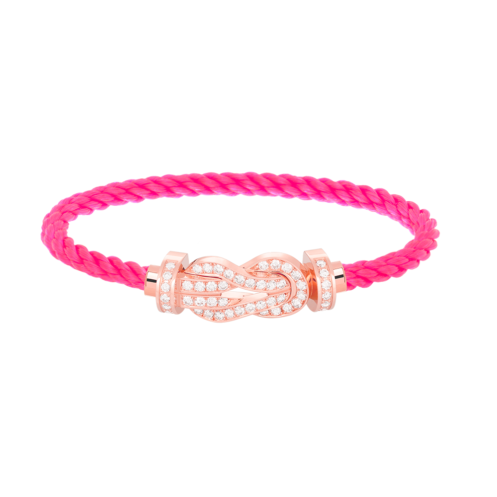 ¡®AuraJewelry¡¯CHANCE LARGE 8 FIGURE BUCKLE FULL DIAMOND BRACELET ROSE GOLD